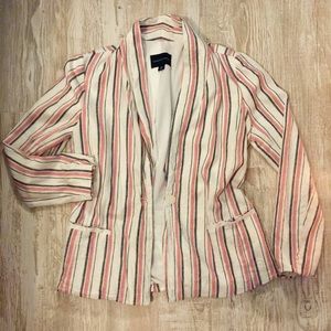 Adrienne Vittatini Linen Blazer